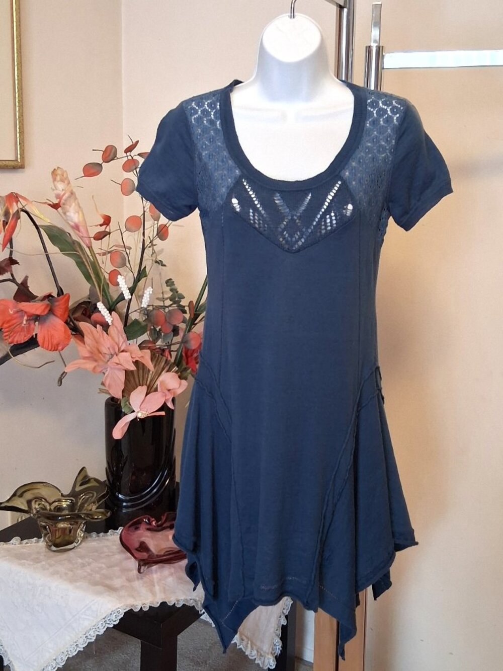 New MCPLANET Unique Well Tailored Artistic Design Patchwork Cardigan Mini Dress